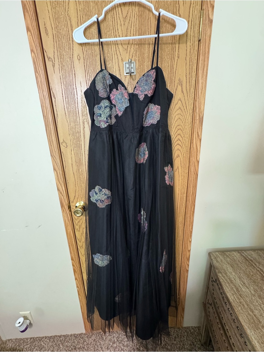 Geisha Designs Floral Tulle Corset Dress - Picture 1 of 12